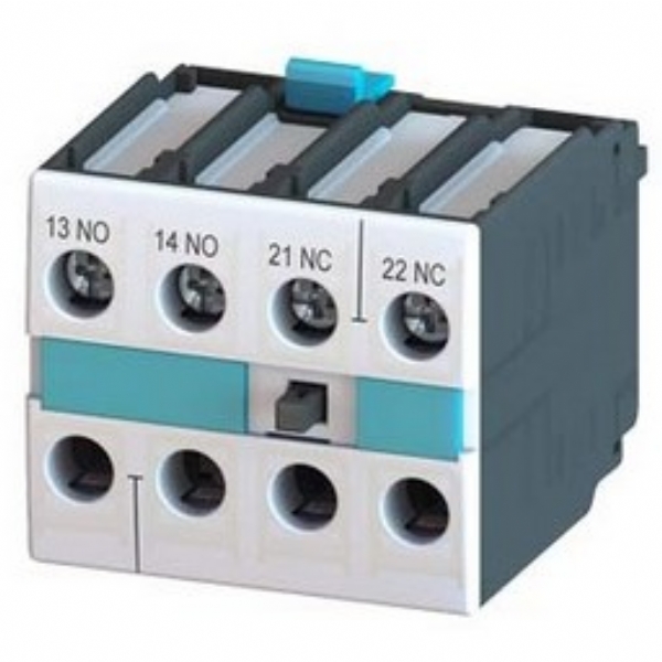 Siemens 3RH1921-1LA11 Auxiliary switch block, 1 NO + 1 NC, EN 50005 2-pole